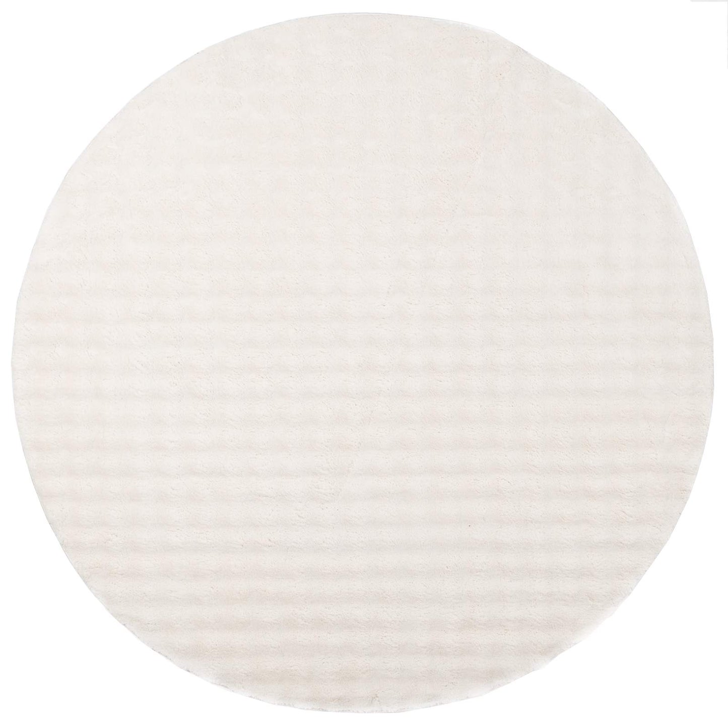 vidaXL Bereichsteppiche Rund HUARTE Creme Ø 120 CM Polyester