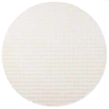 vidaXL Bereichsteppiche Rund HUARTE Creme Ø 120 CM Polyester