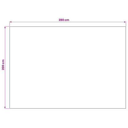 vidaXL Bereichsteppiche HUARTE Beige 280 x 200 cm Polyester