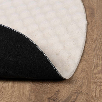 vidaXL Bereichsteppiche Rund HUARTE Beige Ø 120 CM Polyester