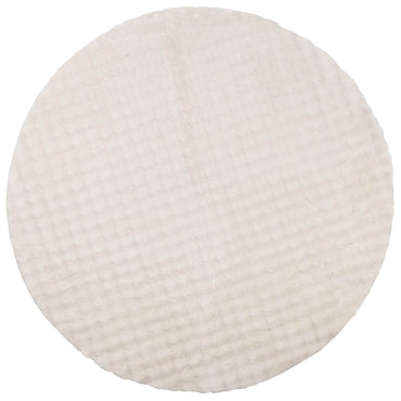 vidaXL Bereichsteppiche Rund HUARTE Beige Ø 160 CM Polyester