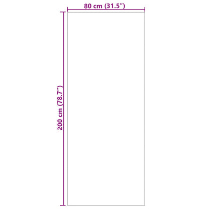 Bereichsteppiche Rechtwinklig SIROLO Sand 200 x 80 cm Polyester