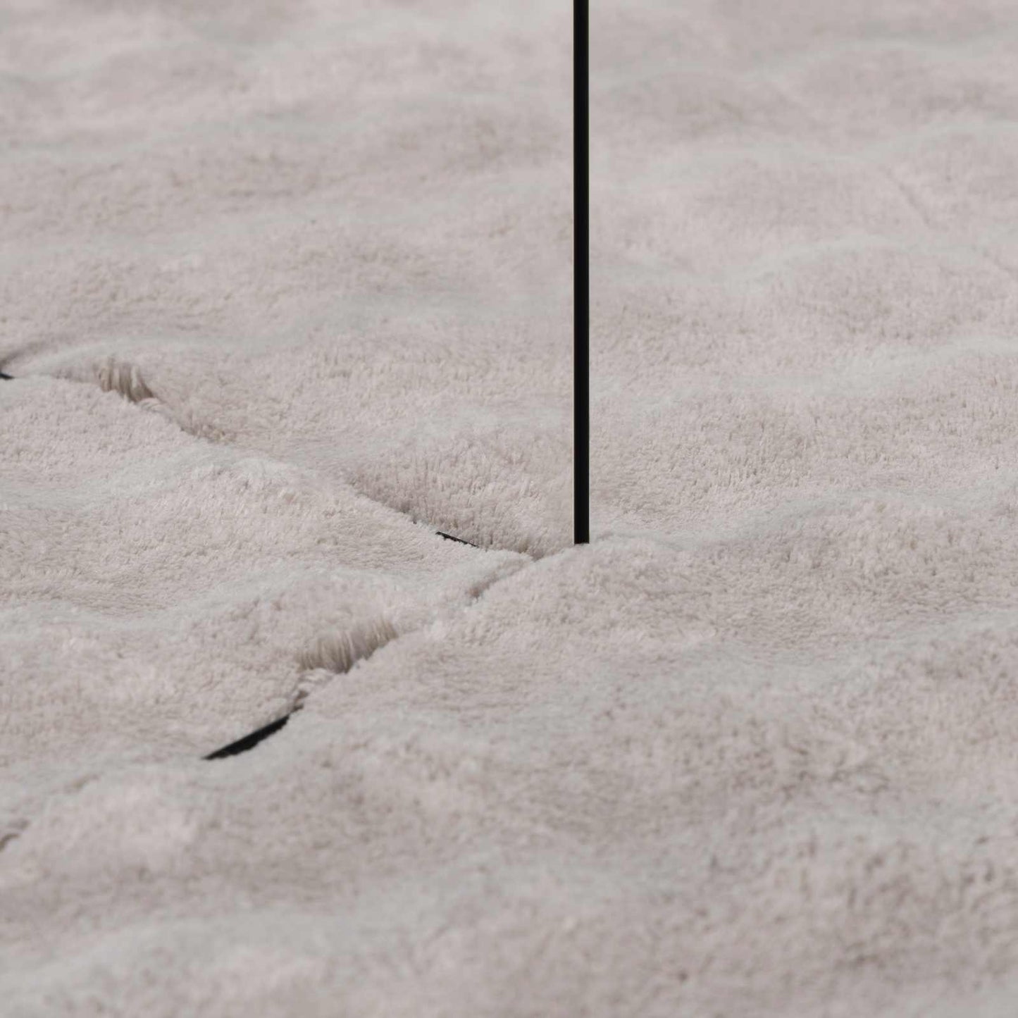 Bereichsteppiche Quadratisch SIROLO Sand 240 x 240 cm Polyester