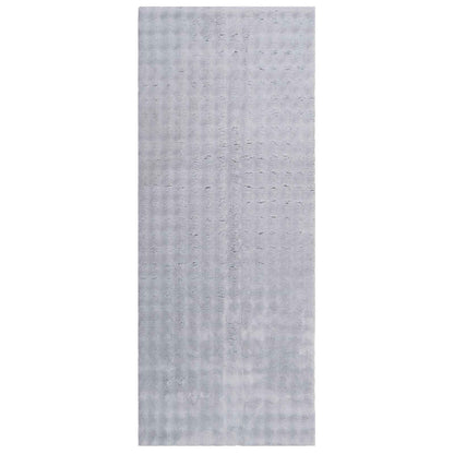 vidaXL Bereichsteppiche Rechtwinklig HUARTE Grau 200 x 80 cm Polyester