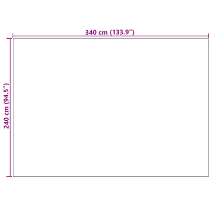 vidaXL Bereichsteppiche Rechtwinklig HUARTE Grau 340 x 240 cm