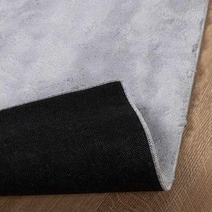 vidaXL Bereichsteppiche Quadratisch HUARTE Grau 120 x 120 cm Polyester
