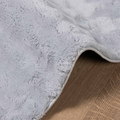 vidaXL Bereichsteppiche Quadratisch HUARTE Grau 120 x 120 cm Polyester