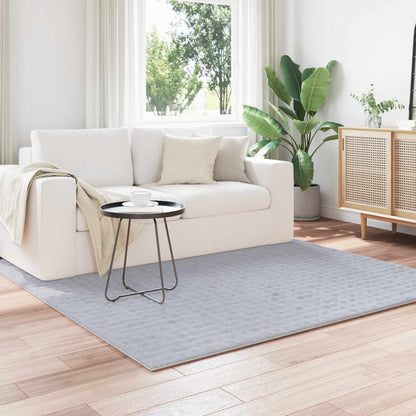vidaXL Bereichsteppiche Quadratisch HUARTE Grau 120 x 120 cm Polyester