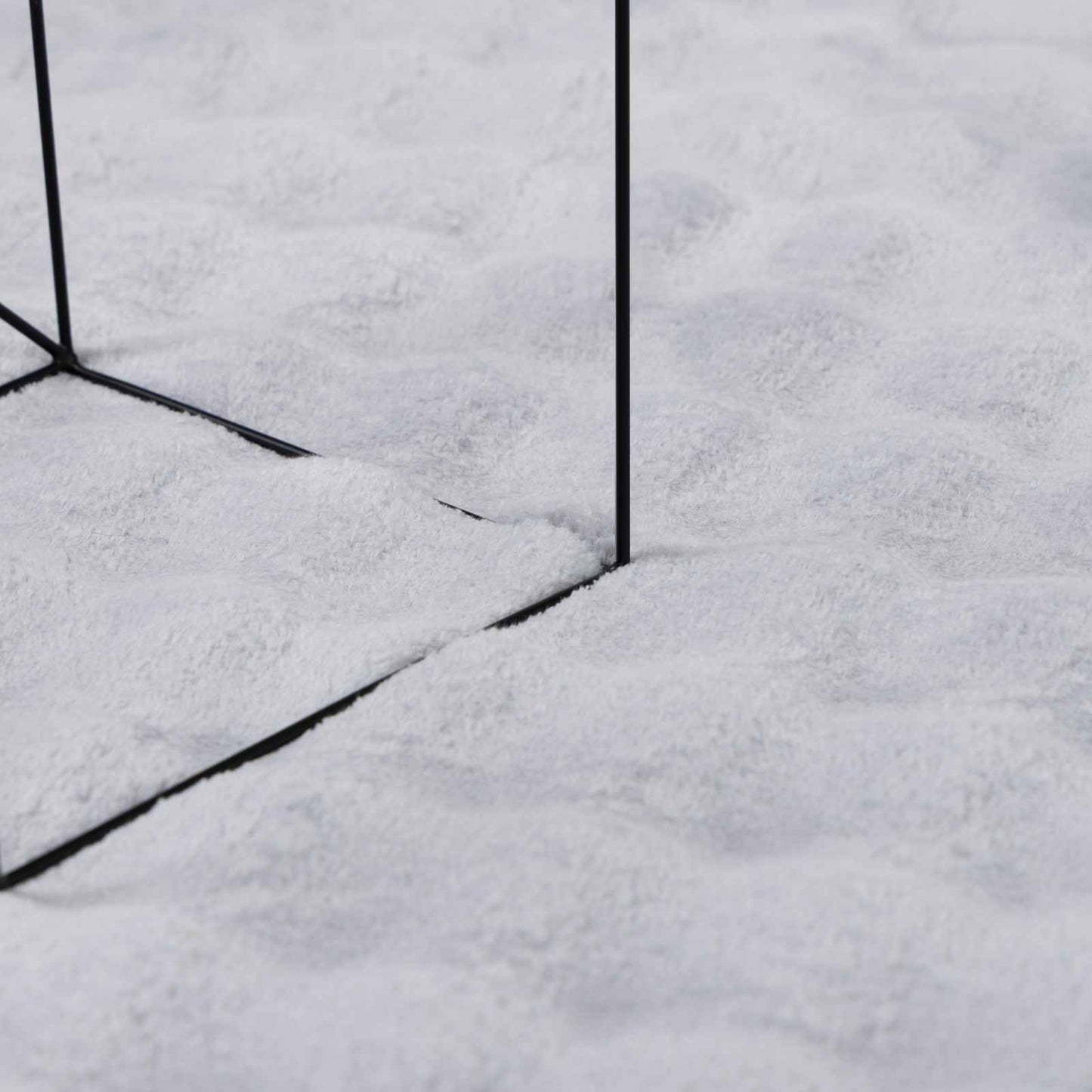 vidaXL Bereichsteppiche Quadratisch HUARTE Grau 200 x 200 cm Polyester