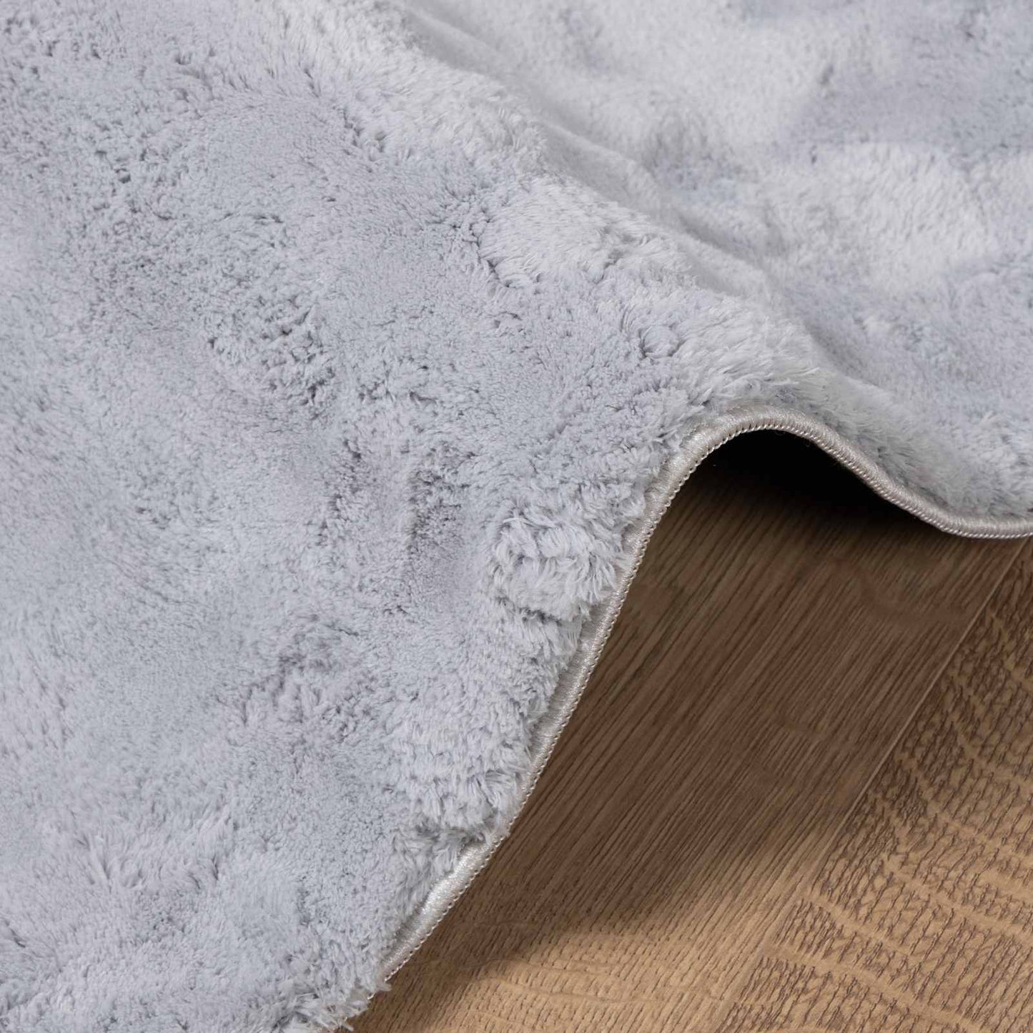vidaXL Bereichsteppiche Quadratisch HUARTE Grau 240 x 240 cm Polyester