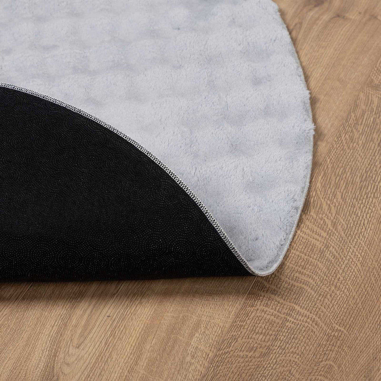 vidaXL Bereichsteppiche Rund HUARTE Grau Ø 120 CM Polyester