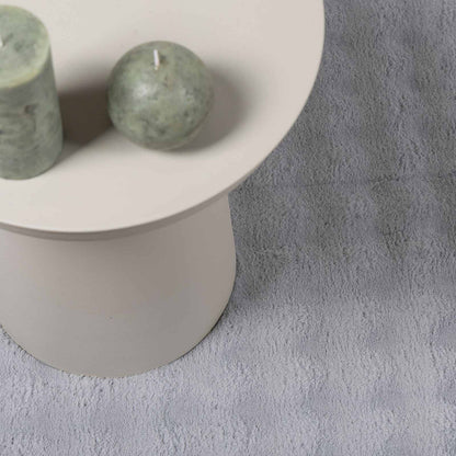 vidaXL Bereichsteppiche Rund HUARTE Grau Ø 120 CM Polyester