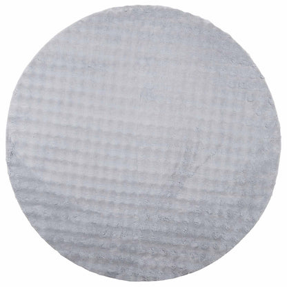 vidaXL Bereichsteppiche Rund HUARTE Grau Ø 120 CM Polyester