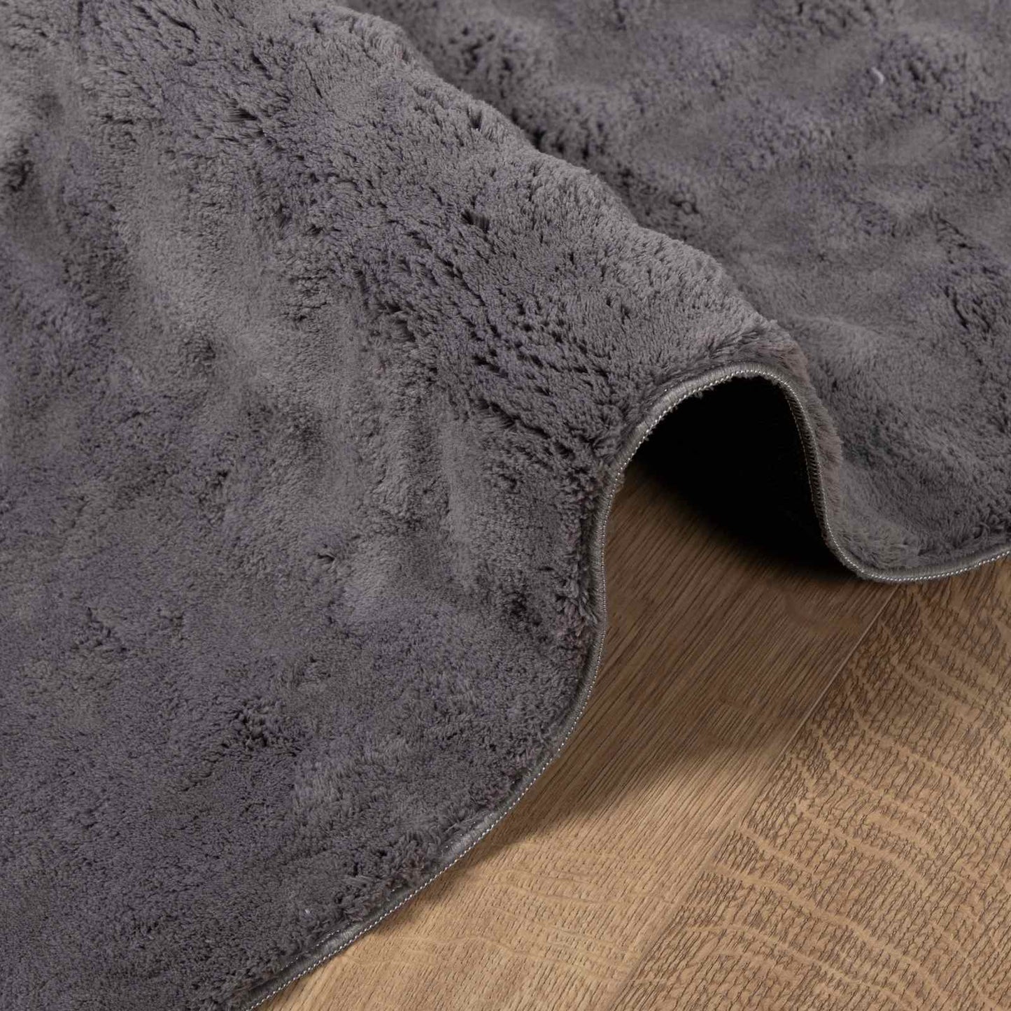 vidaXL Bereichsteppiche HUARTE Anthrazit 200 x 80 cm Polyester