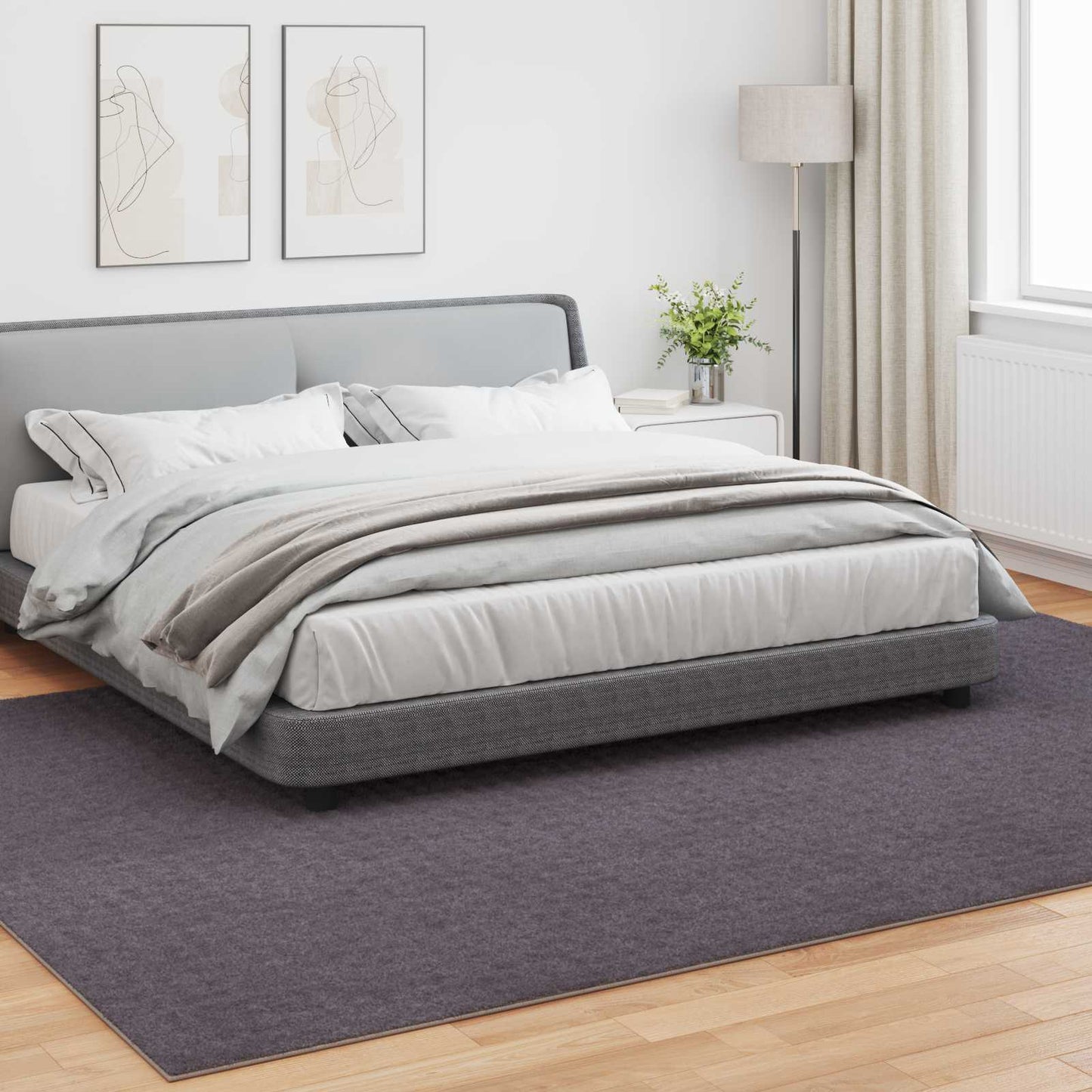 vidaXL Bereichsteppiche HUARTE Anthrazit 280 x 200 cm Polyester