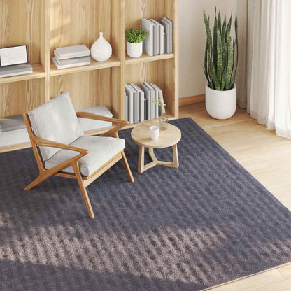 vidaXL Bereichsteppiche HUARTE Anthrazit 120 x 120 cm Polyester