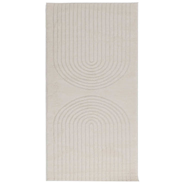 vidaXL Bereichsteppiche Rechtwinklig HUARTE Creme 200 x 80 cm