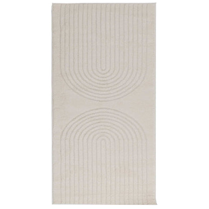 vidaXL Bereichsteppiche Rechtwinklig HUARTE Creme 200 x 80 cm