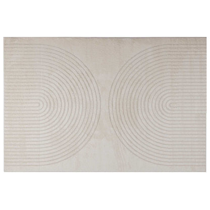 vidaXL Bereichsteppiche HUARTE Creme 230 x 160 cm Polyester