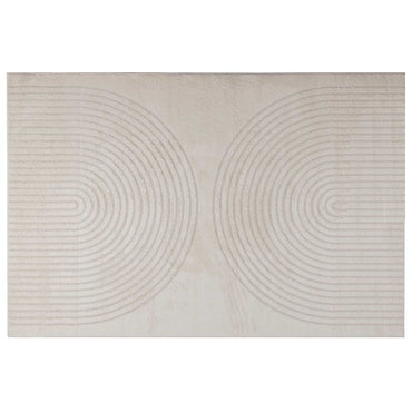 vidaXL Bereichsteppiche HUARTE Creme 340 x 240 cm Polyester