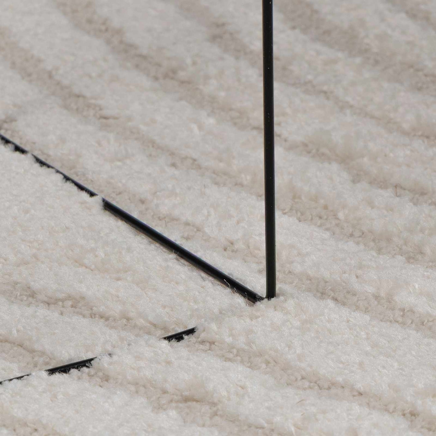 Bereichsteppiche Quadratisch GALATI Creme 120 x 120 cm