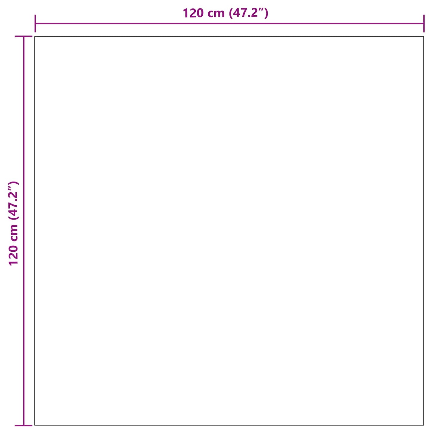 Bereichsteppiche Quadratisch GALATI Creme 120 x 120 cm