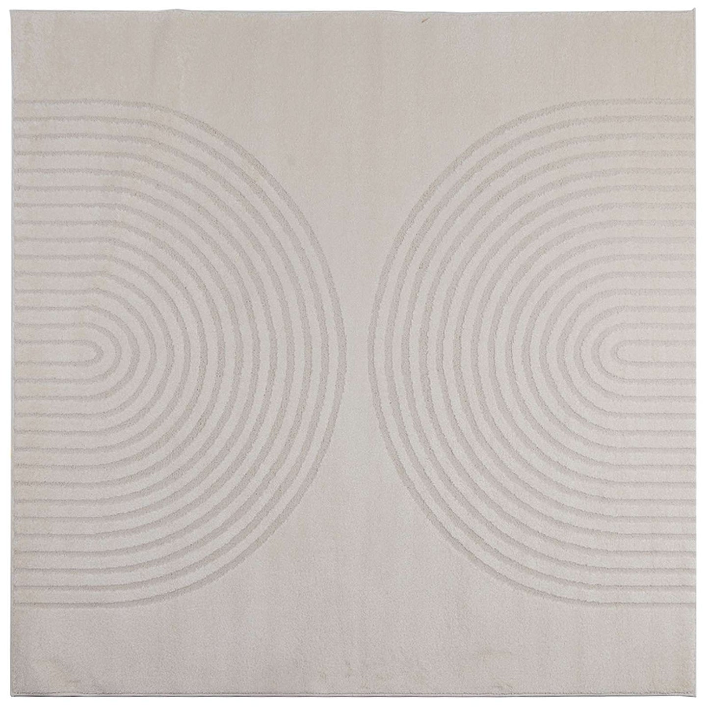 vidaXL Bereichsteppiche Quadratisch HUARTE Creme 240 x 240 cm