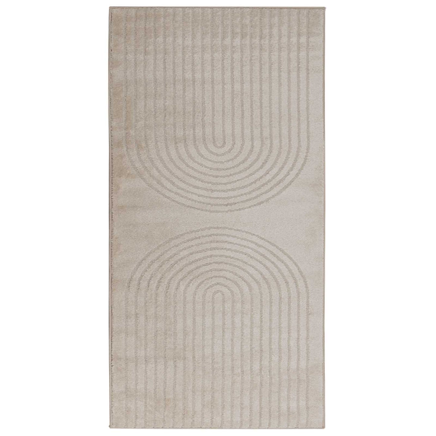 vidaXL Tapis d'appoint rectangulaires HUARTE Beige 150 x 80 cm