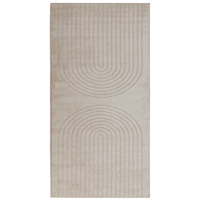 vidaXL Tapis d'appoint rectangulaires HUARTE Beige 150 x 80 cm