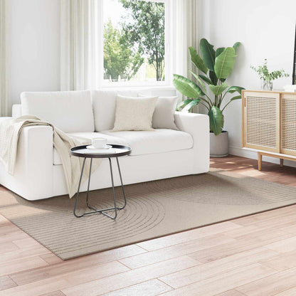 vidaXL Bereichsteppiche HUARTE Beige 170 x 120 cm Polyester