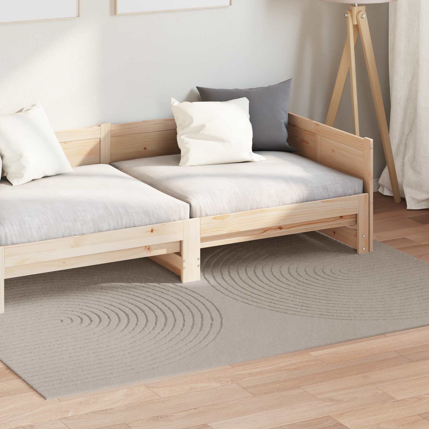 vidaXL Bereichsteppiche HUARTE Beige 230 x 160 cm Polyester