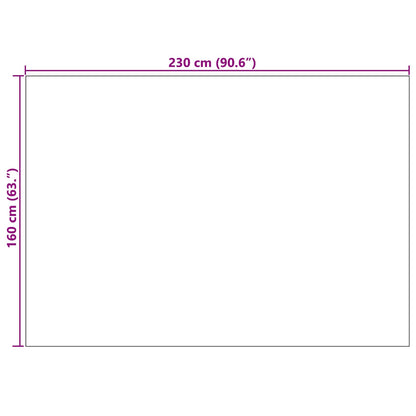 vidaXL Bereichsteppiche HUARTE Beige 230 x 160 cm Polyester