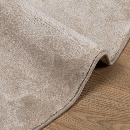 vidaXL Bereichsteppiche Rund HUARTE Beige Ø 200 CM Polyester