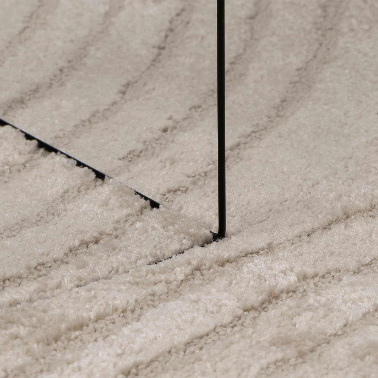 vidaXL Bereichsteppiche Rund HUARTE Beige Ø 200 CM Polyester
