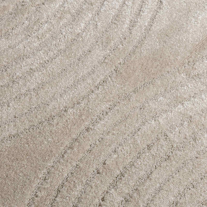 vidaXL Bereichsteppiche Rund HUARTE Beige Ø 200 CM Polyester