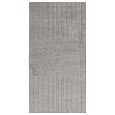 vidaXL Bereichsteppiche Rechtwinklig HUARTE Grau 150 x 80 cm Polyester