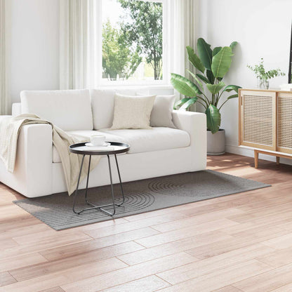 vidaXL Bereichsteppiche Rechtwinklig HUARTE Grau 200 x 80 cm Polyester