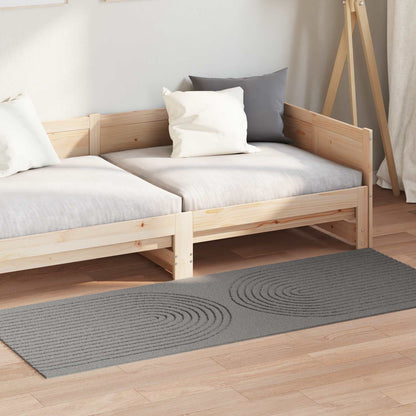 vidaXL Bereichsteppiche Rechtwinklig HUARTE Grau 200 x 80 cm Polyester