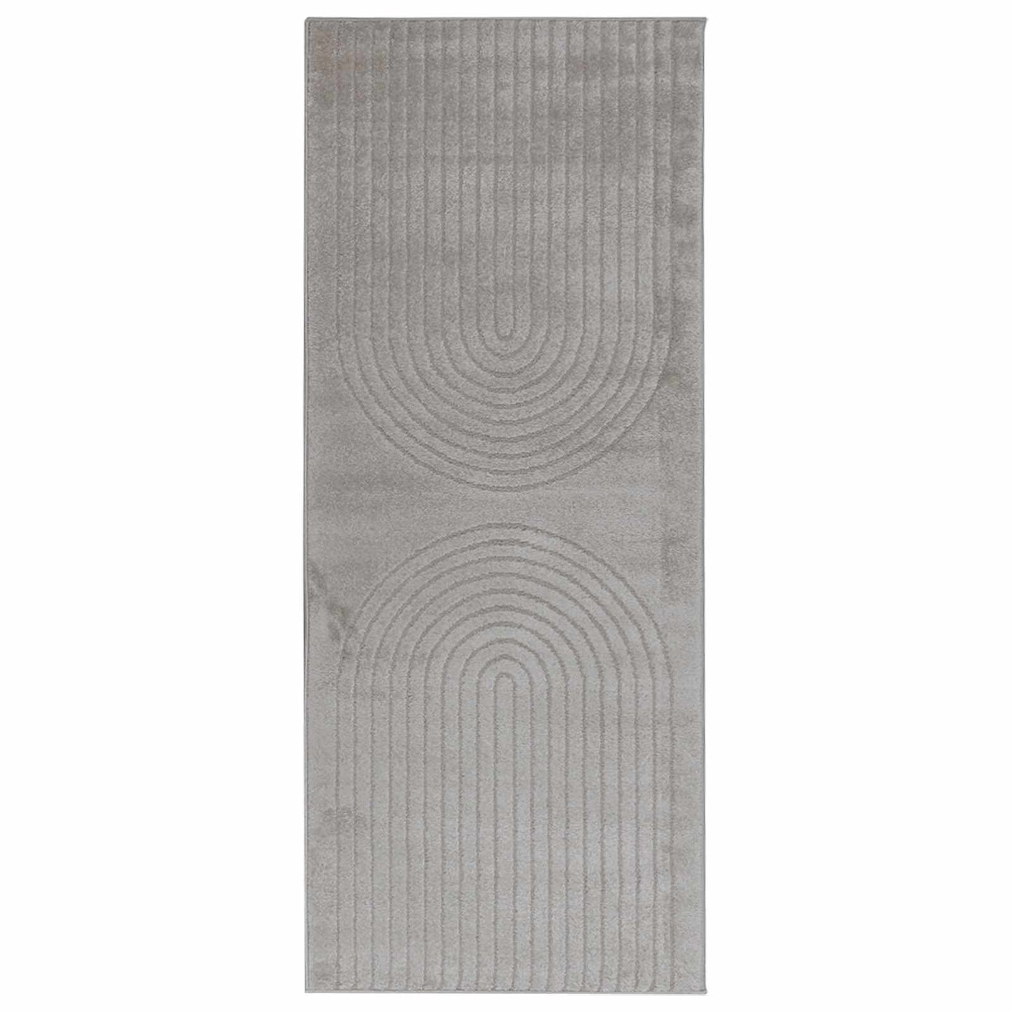 vidaXL Bereichsteppiche Rechtwinklig HUARTE Grau 200 x 80 cm Polyester