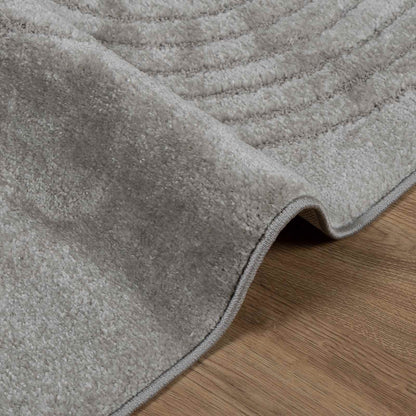 vidaXL Bereichsteppiche Quadratisch HUARTE Grau 120 x 120 cm Polyester