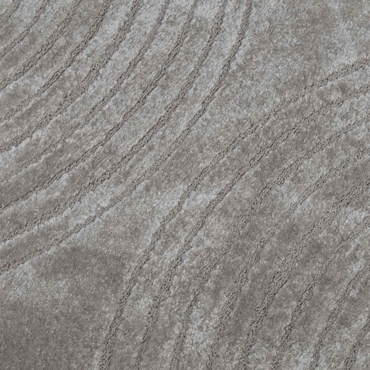 vidaXL Bereichsteppiche Rund HUARTE Grau Ø 120 CM Polyester