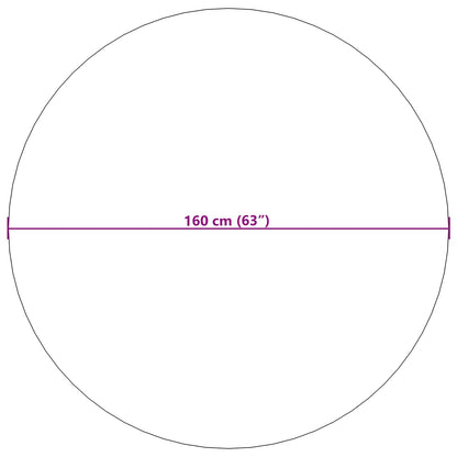 vidaXL Bereichsteppiche Rund HUARTE Grau Ø 160 CM Polyester