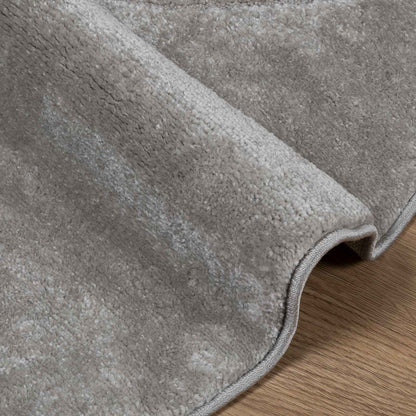 vidaXL Bereichsteppiche Rund HUARTE Grau Ø 200 CM Polyester