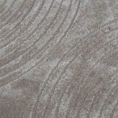 vidaXL Bereichsteppiche Rund HUARTE Grau Ø 200 CM Polyester