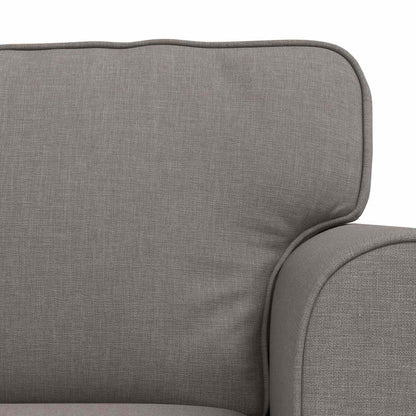 vidaXL Sofa 2 pcs Taupe 155 x 82 x 80 cm Stoff