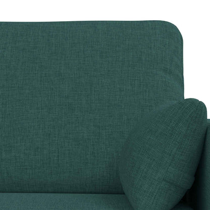 Sofa 2 pcs Dunkelgrün 139 x 78 x 80 cm Stoff