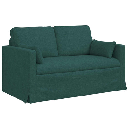 Sofa 2 pcs Dunkelgrün 139 x 78 x 80 cm Stoff