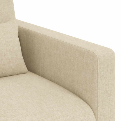 vidaXL Sofa 2 pcs Creme 139 x 78 x 80 cm Stoff