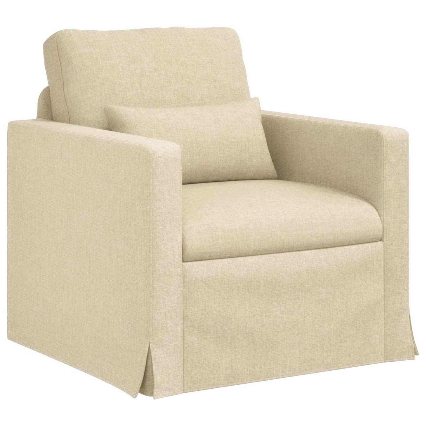 vidaXL Sofa 2 pcs Creme 139 x 78 x 80 cm Stoff