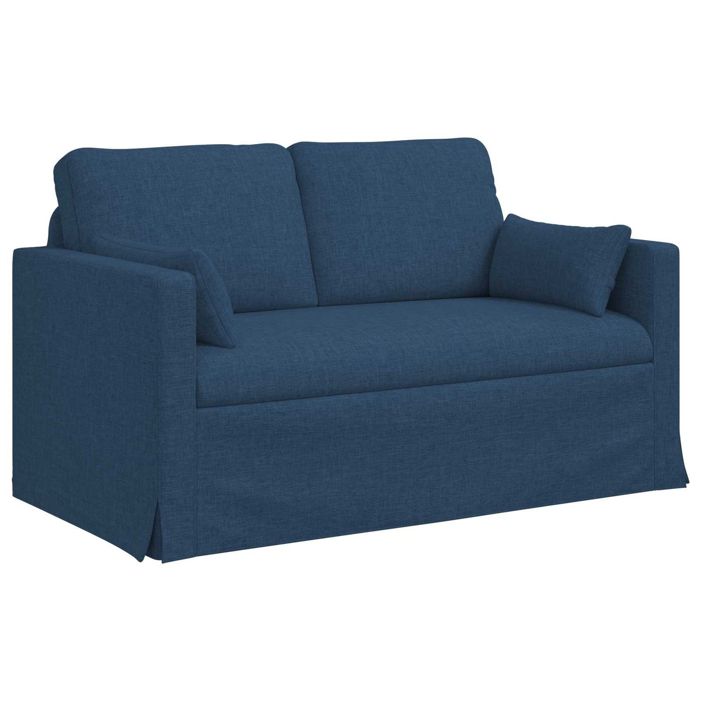 Sofa Set 2 pcs Blau 139 x 78 x 80 cm Stoff